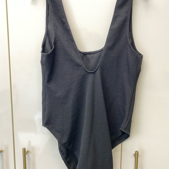 Asos crinkle black one-piece swimsuit - Picture 7 of 7